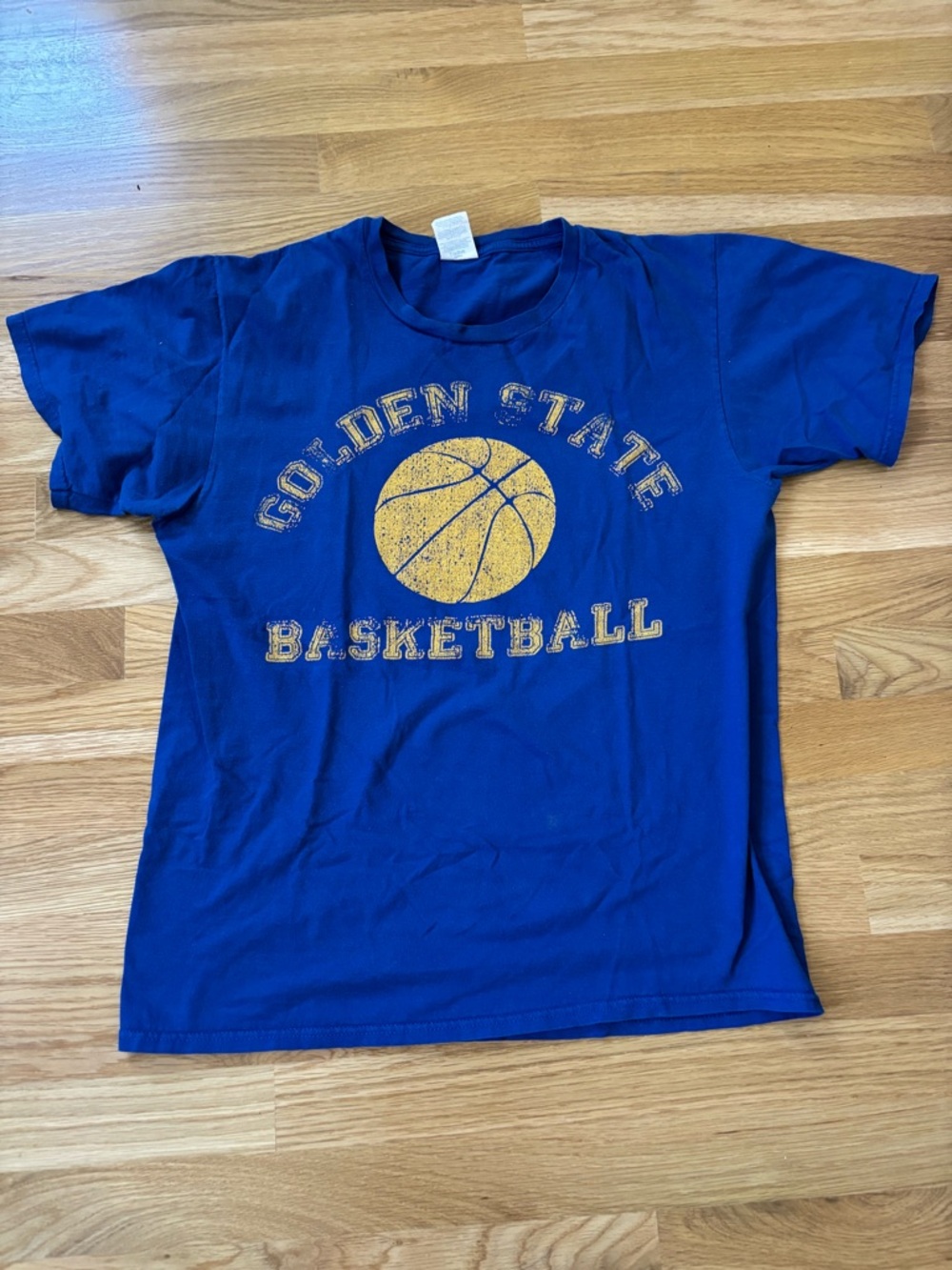Vintage Golden State Basketball Graphic Tee - Blue